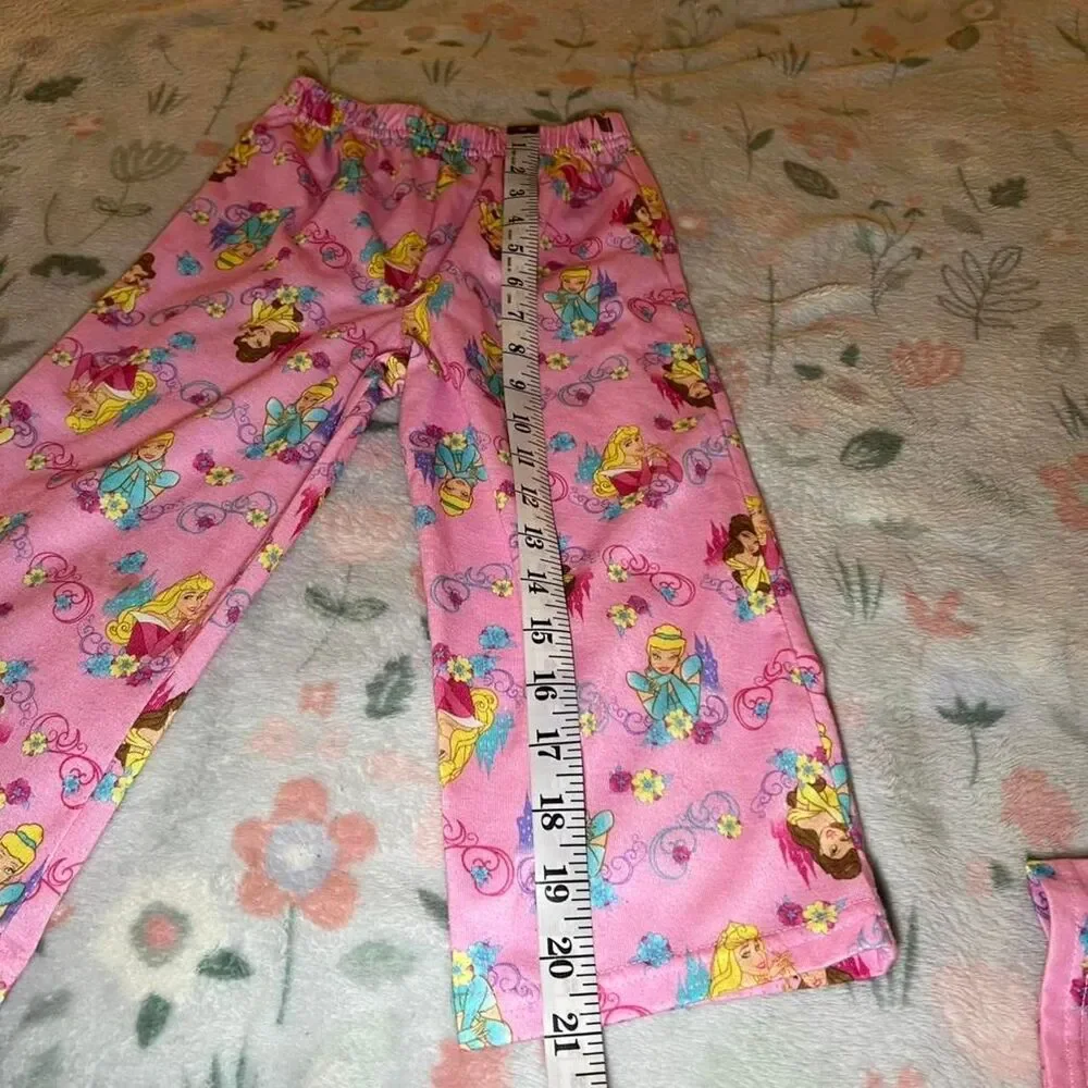 Disney Princess Pajama Set 4T Retro Y2K 2000s Coquette Kidcore Cottage Pink 90s